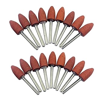 18Pcs Bullet Shape Abrasive Mounted Stone Grinding Tool for Dremel Rotary Tools