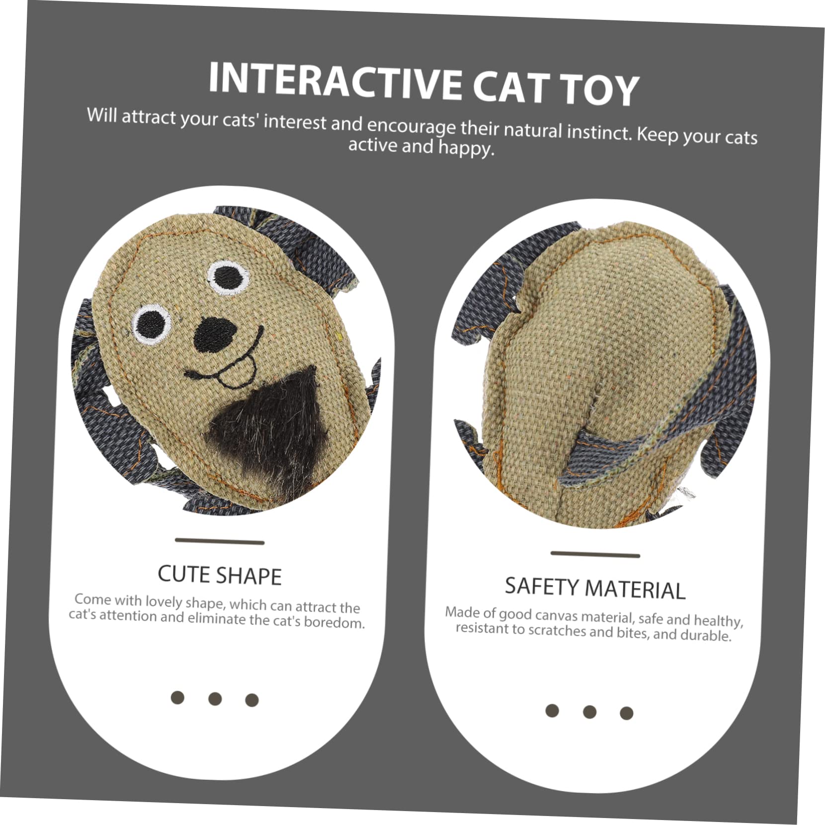 Beavorty 12piezas De Juguete para Gatos Juguetes Interactivos Resistentes Mordidas para Diversión y Estimulación De Gatitos
