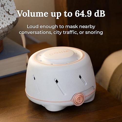Miniatura 10 de Yogasleep Dohm (gris) La máquina original de ruido blanco, relajante sonido natural de un ventilador real, cancelación de ruido para privacidad en