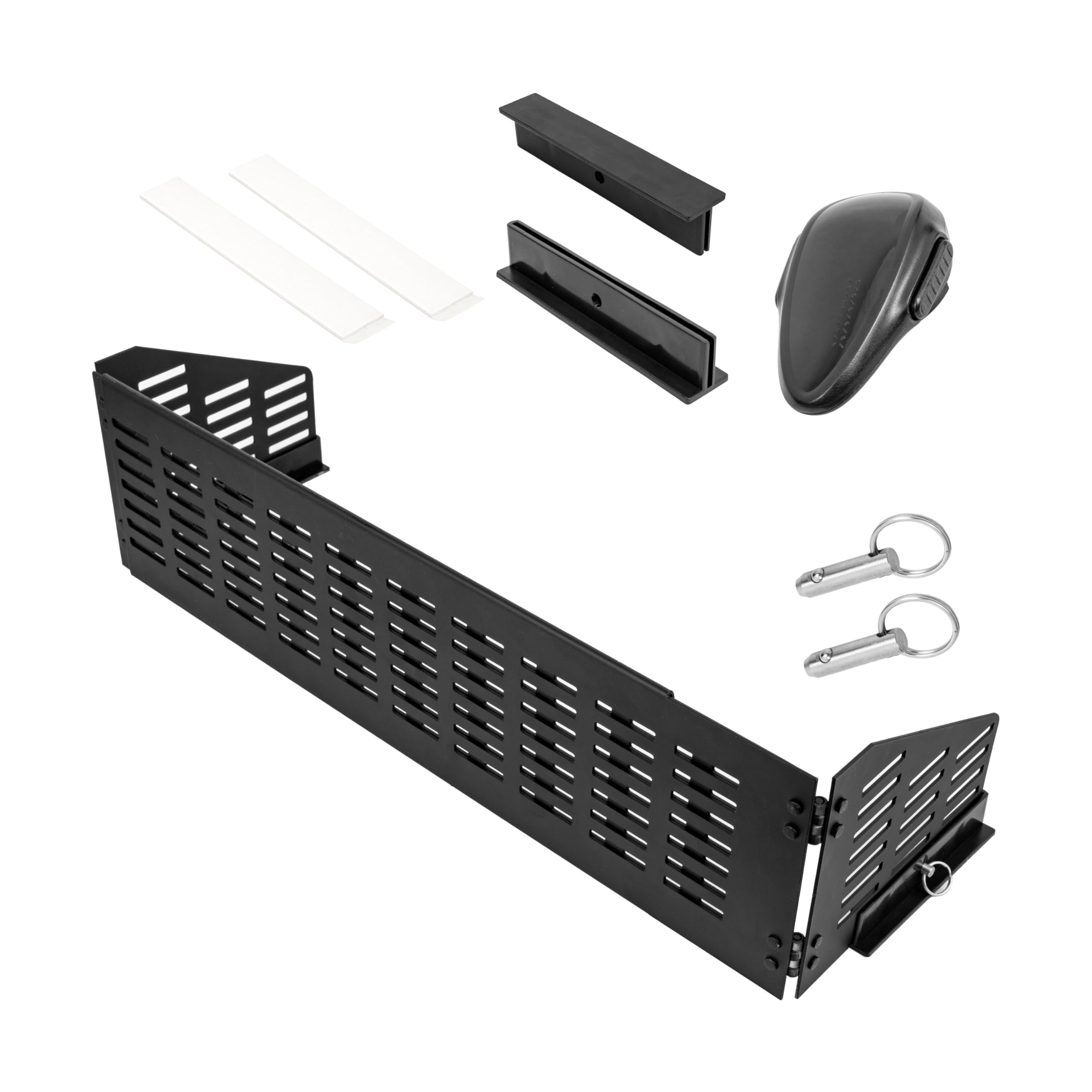 Grille de protection cuisinière sécurité enfant extensible 45-70 cm noir avec porte four bébé ailes latérales charnières
