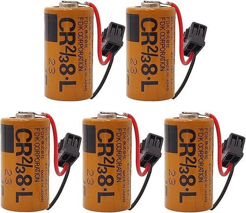 Batería de litio CR238-L de 2000 mAh compatible con Fuji CR23 8.L 3V PLC FDK CR238.L con cabeza negra disponible en Yaxa Colombia