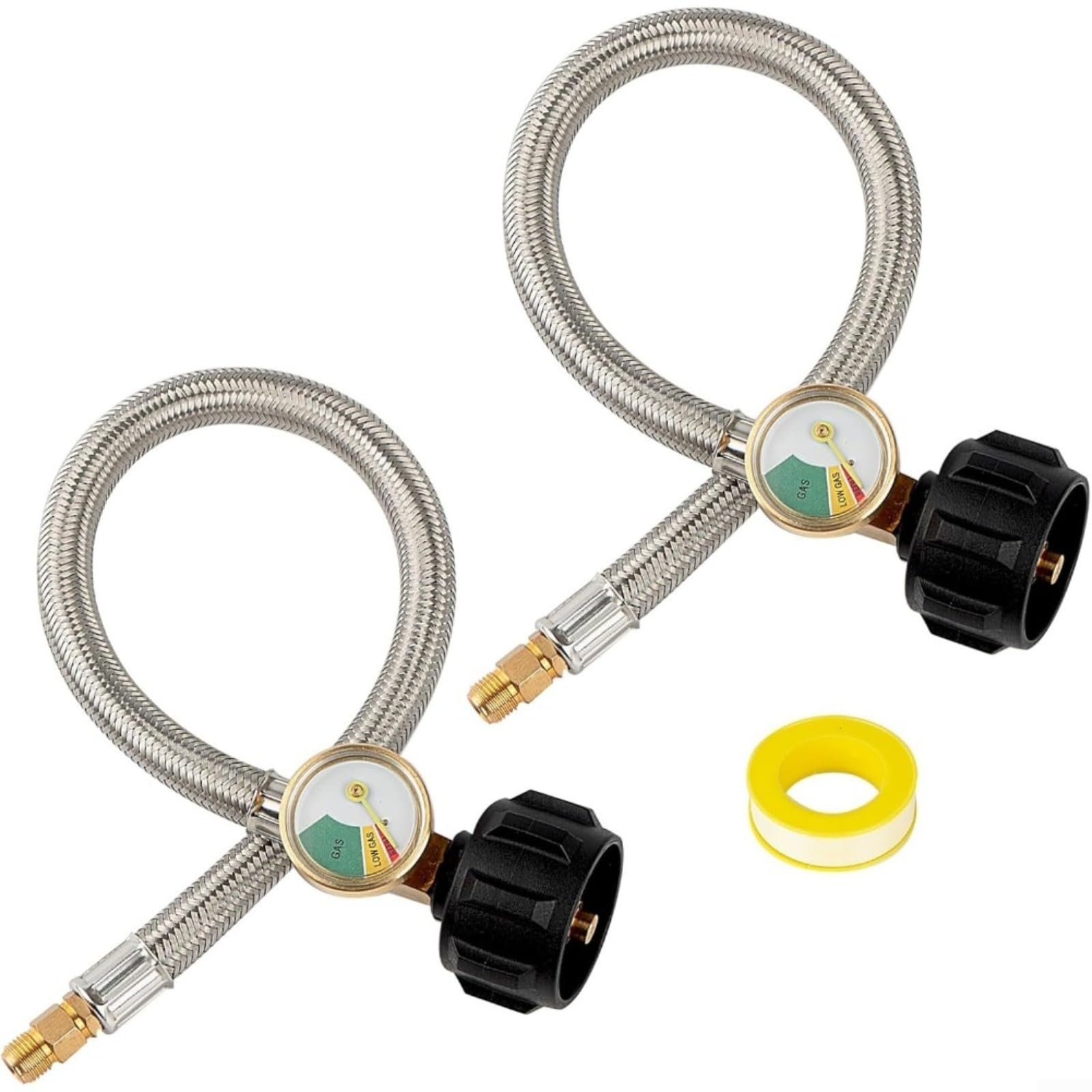 Adaptateur tuyau propane QCC1 en inox pour barbecue camping et réchaud de jardin