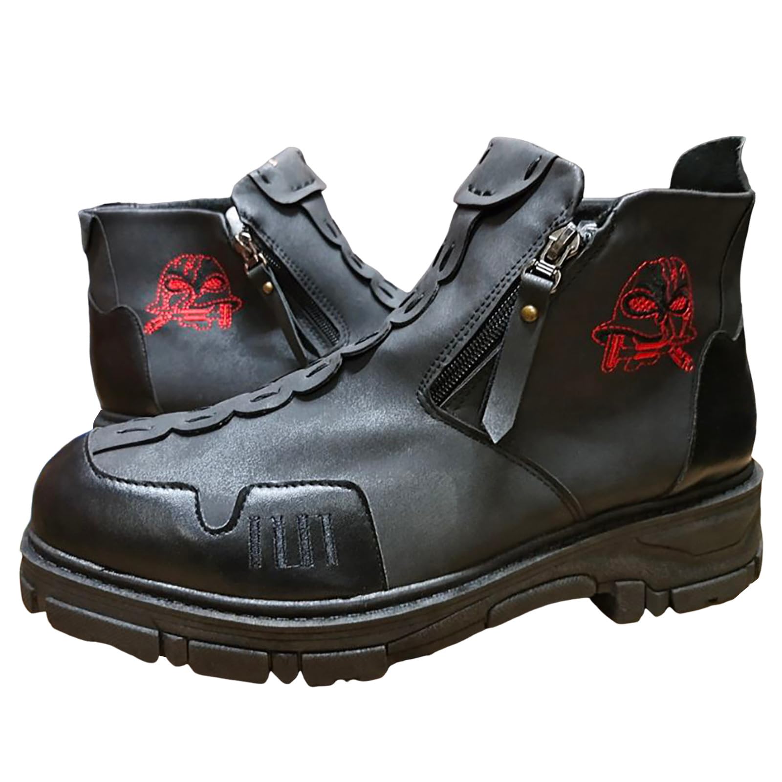 Botas Europeas y Americanas para Hombre, Botines con Cremallera Lateral Grande, otoño e Invierno, Antideslizantes, cómodas y Elegantes