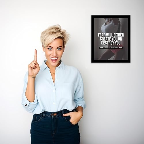 Miniatura 4 de Fear Will Either Create or Destroy You Home Decor - Motivational Exercise Sign Wall Art Print - Inspirational Wall Decor Print - Perfect for Living