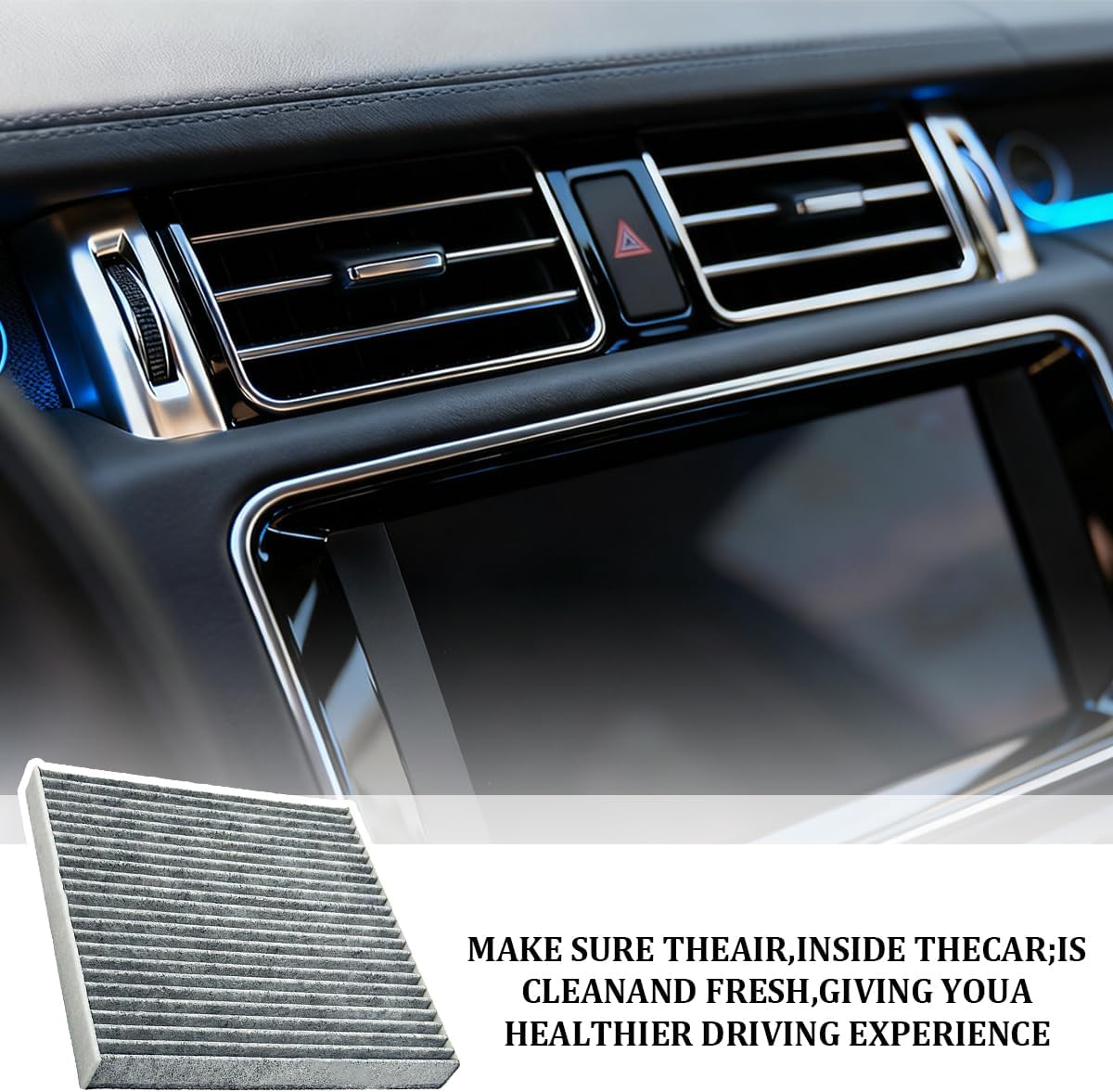 Cabin Air Filter with Activated Carbon, Car HVAC Replacement Filter image 5