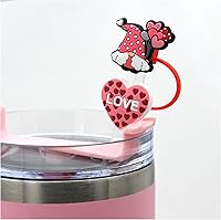 Vista 89 de Straw Cover Cap for Stanley Cup,Straw Topper Compatible for 30&40 Oz Tumbler with Handle,10mm 0.4in Dust-Proof Reusable Straw Tips Lids,Straw Tip