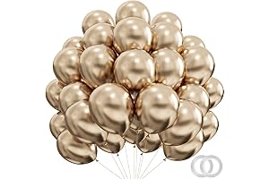 100 Pack Champagne Gold Metallic Balloons: A Luminous Touch for Celebrations