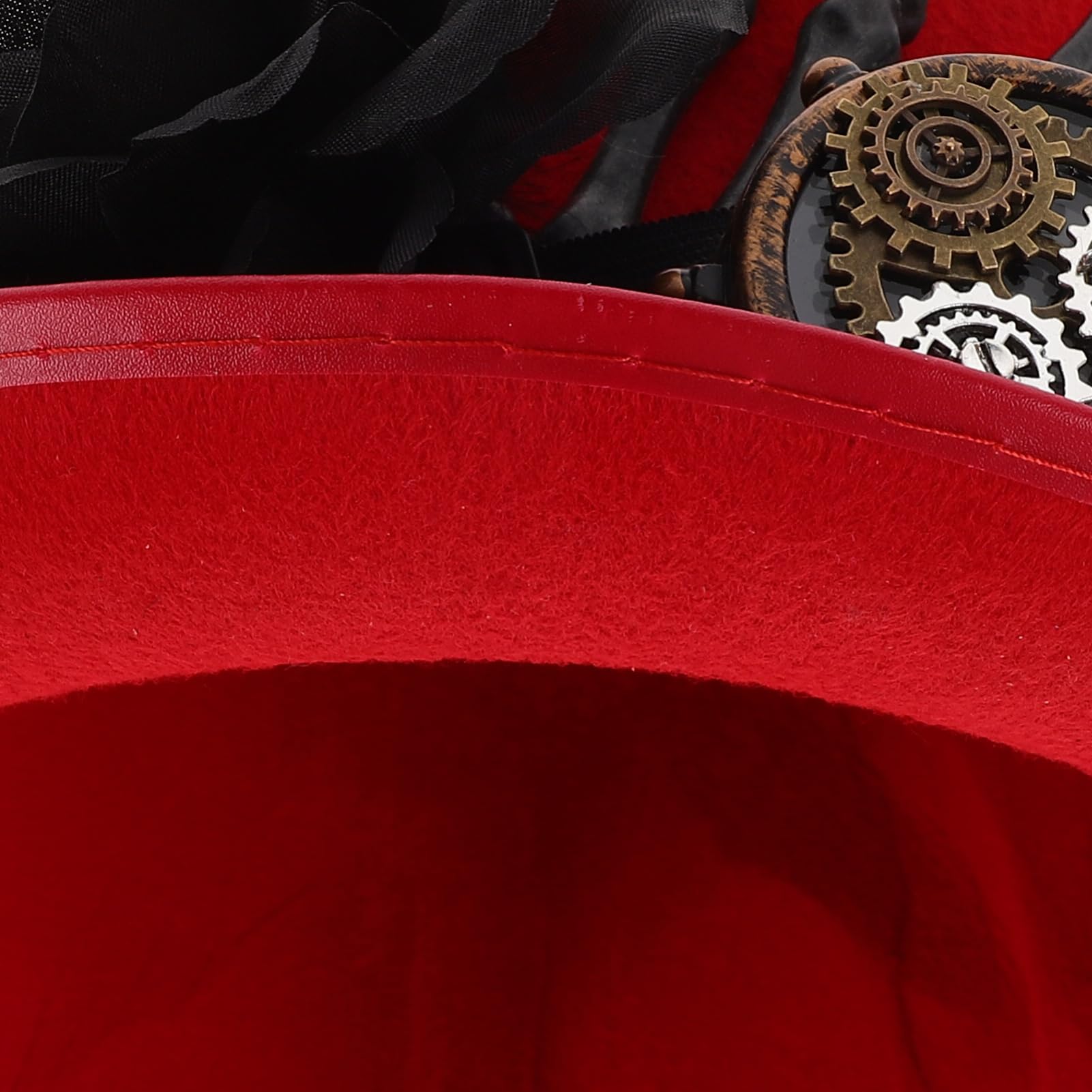 Veemoon Sombrero Steampunk de Copa para Halloween con Mano de Calavera y Diseño para Disfraz rol y Fiesta Unisex para Hombre y Mujer