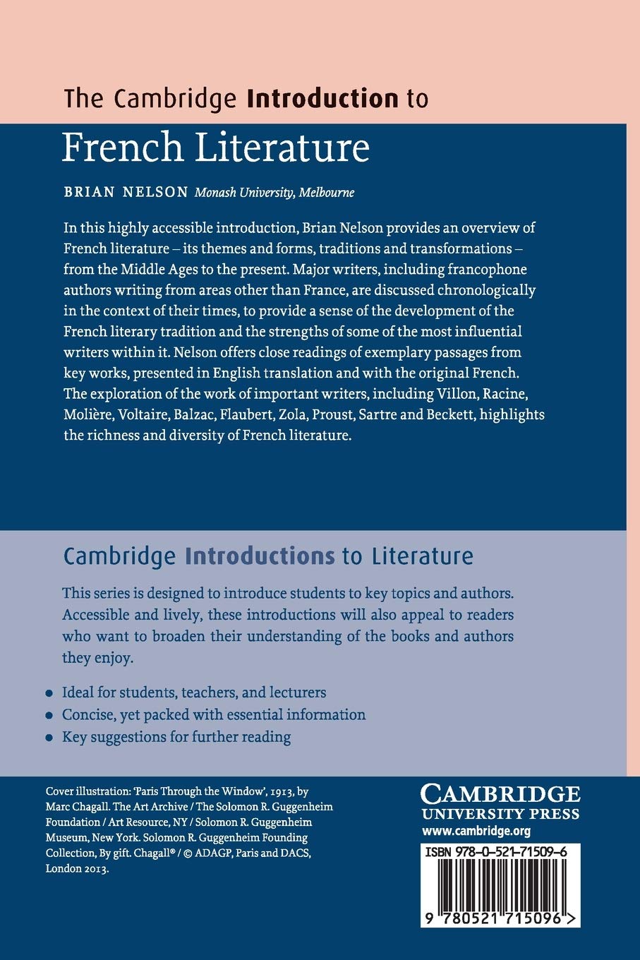 The Cambridge Introduction to French Literature