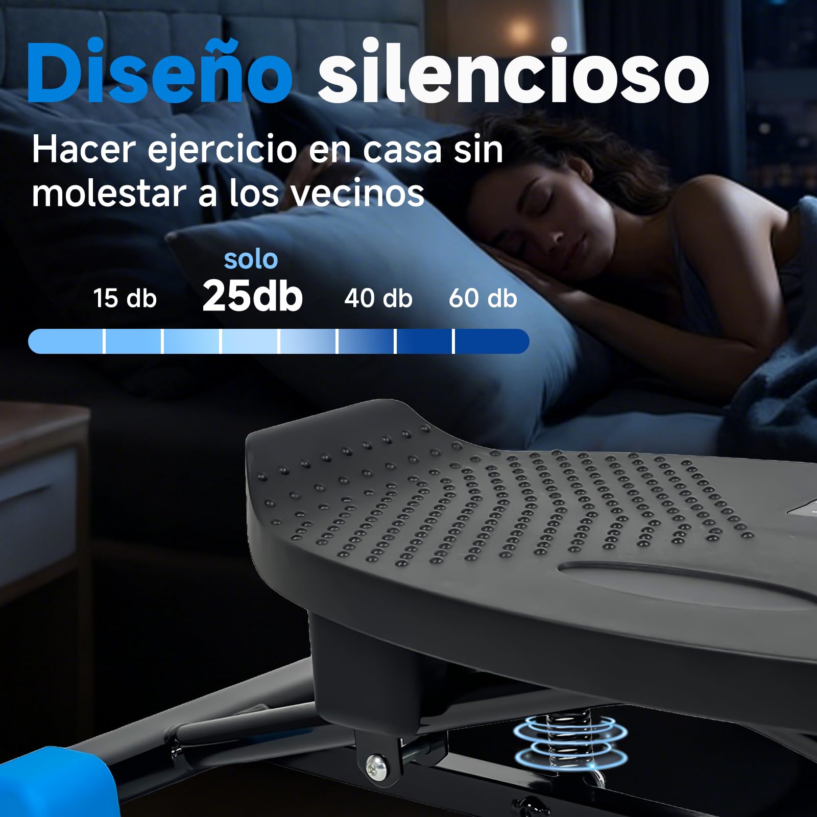 Máquina de esquí simulada de equilibrio basada en resistencia aeróbica portátil que lleva 300 libras silenciosa máquina de ejercicio de cuerpo completo con pantalla LED.