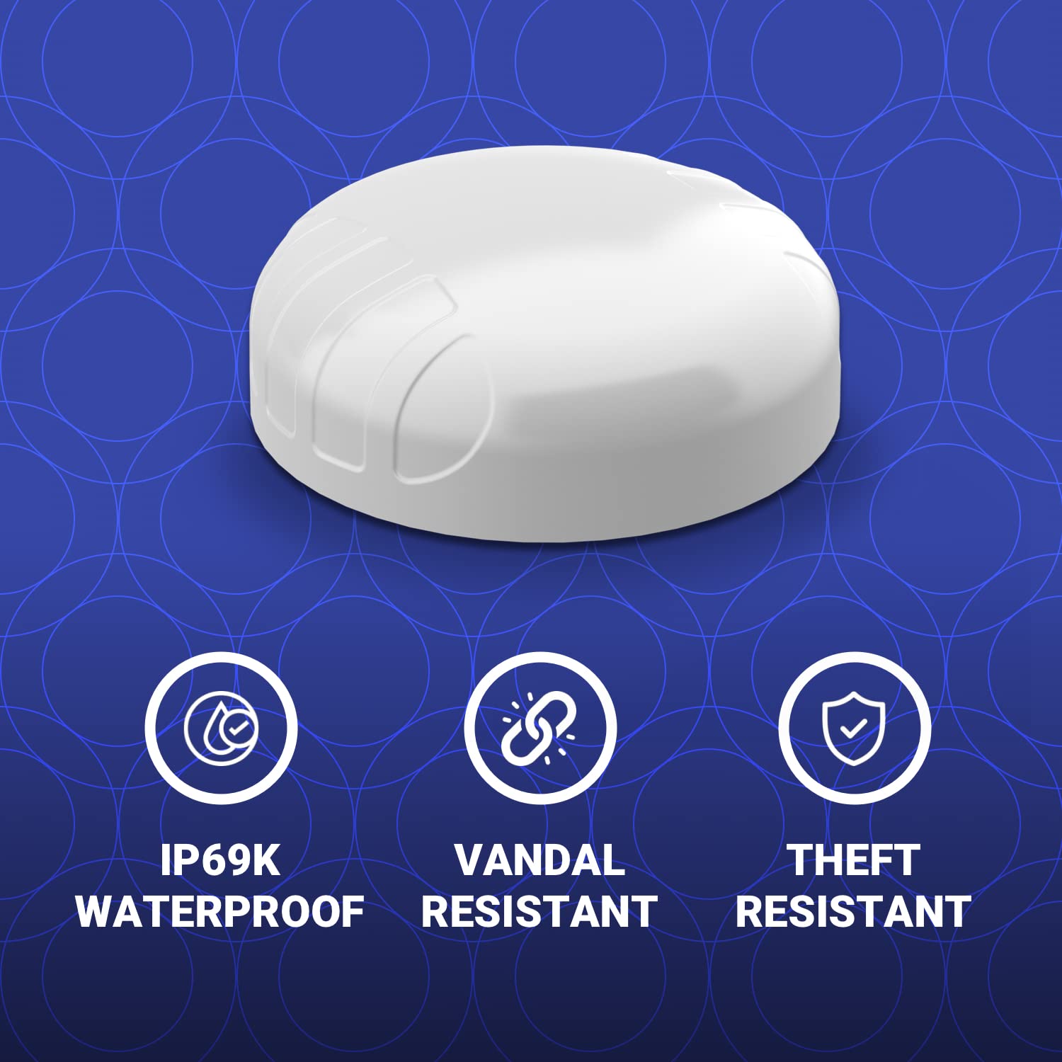 Poynting PUCK-12 Antenne de transport 2 en 1 et M2M/IOT | WiFi | 2X2 MIMO | 2400-2500 MHz | 5000-7200 MHz | Blanc