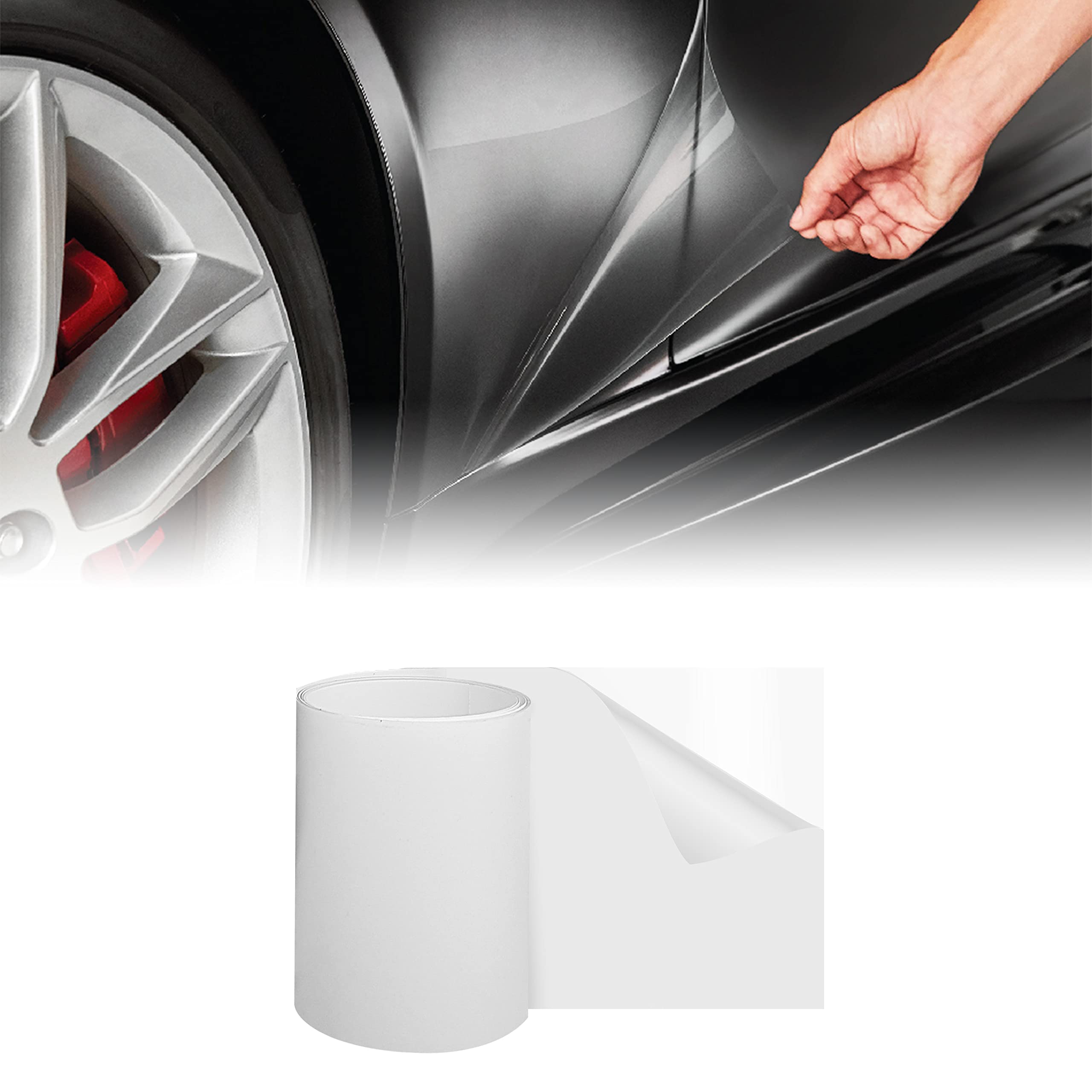 Quattroerre 16765 Scudo Frame - Película Adhesiva para Proteger la Caja del Coche, 16 x 3 mm, Grosor de 0,8 mm
