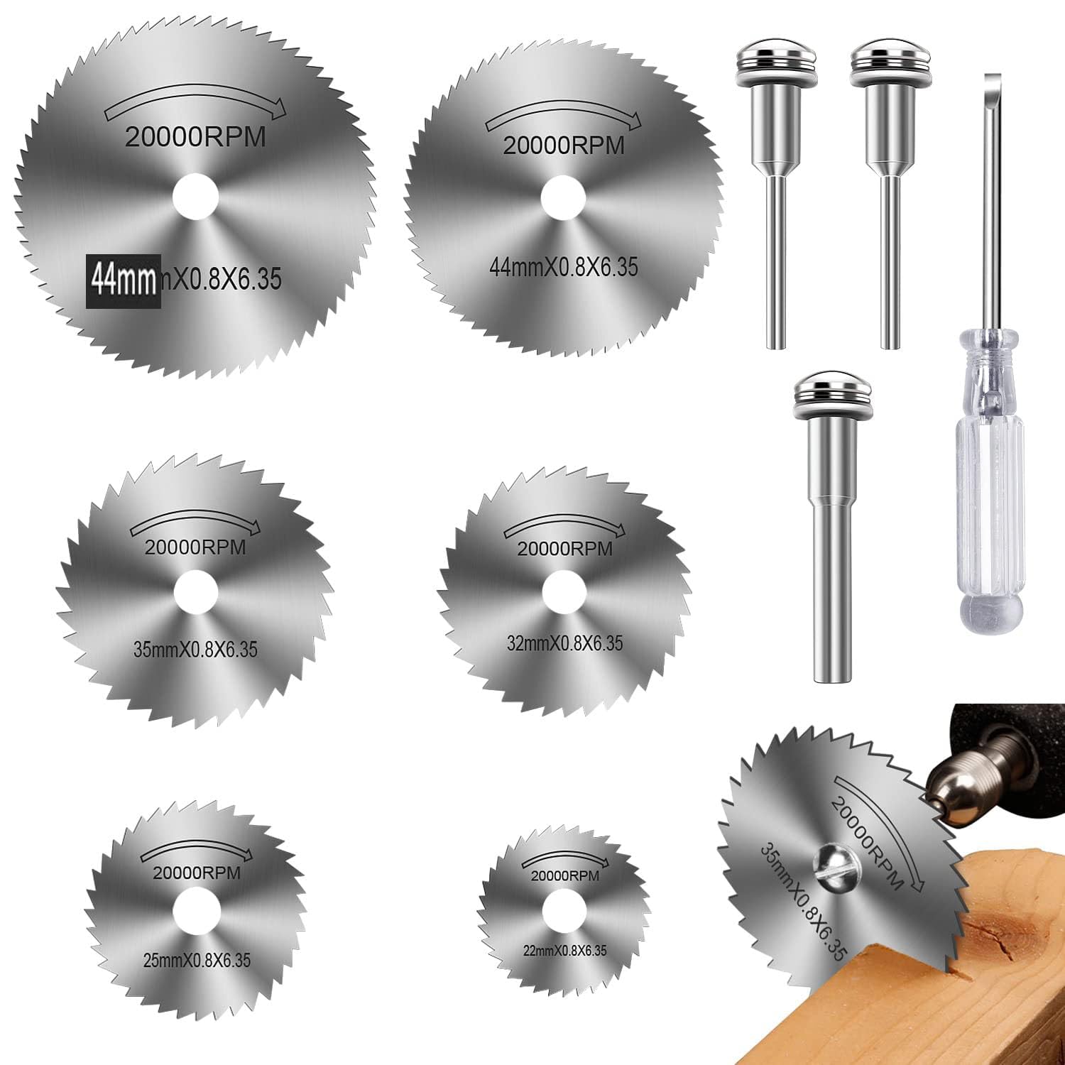 Drill Bit Sets Damaged Bolts Screws Drill Bits Screw Drivers 5pcs/Set Damaged Broken Screws Extractor Removal Tool (Circular Saw Blades 6pcs) — Amazon image 5
