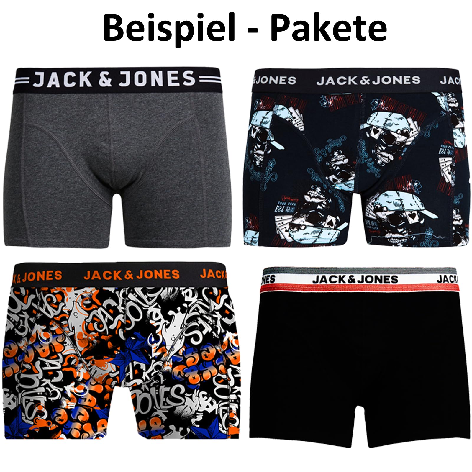 Jack Jones Bokserki bokserki, 4 pary, różne kolory