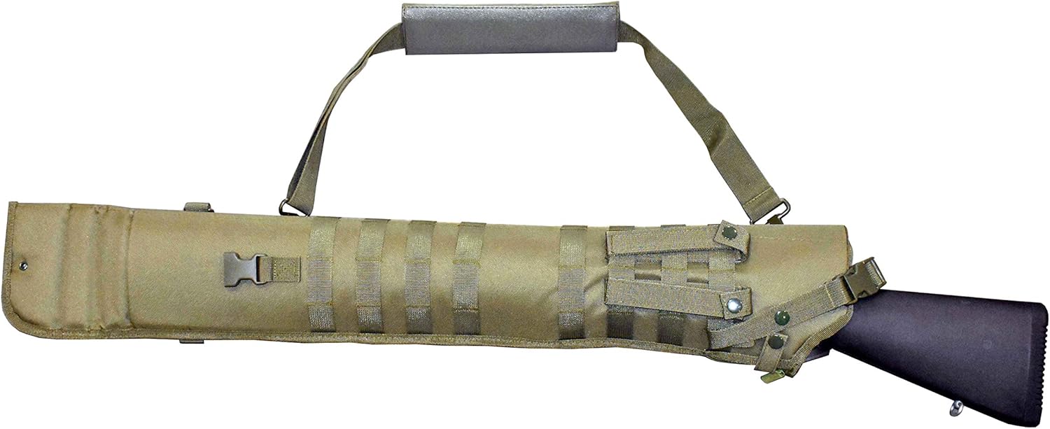 Trinity scabbard Padded Case for Savage stevens 320 Tactical case Hunting Storage Soft Range molle Holster Bag Shoulder Military Security atv Horse Motorcycle Truck Quad Carry Padded Bag Green 34 in