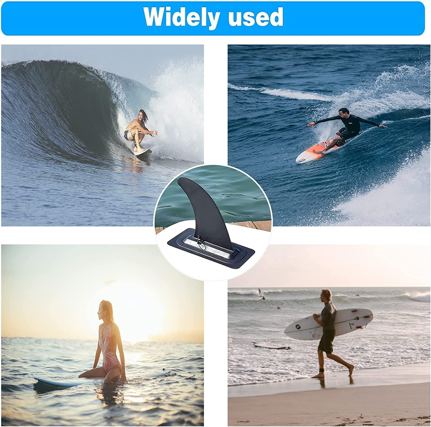 Amazon.com: EIEKJI 2 Pack Sup Fin, Nylon 9