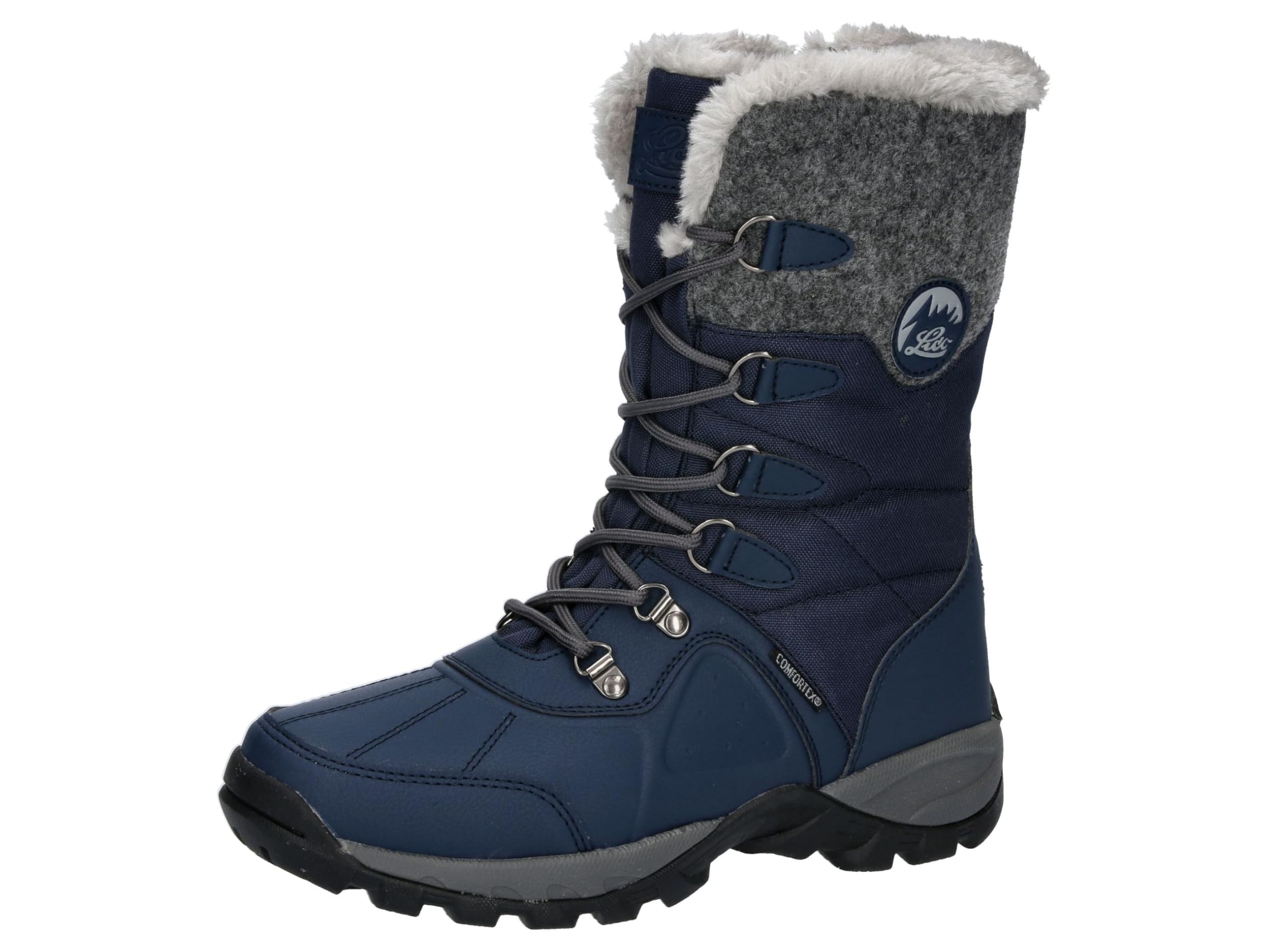 Lico Women's Silke Snow Boots, Navy Grey, 7 UK