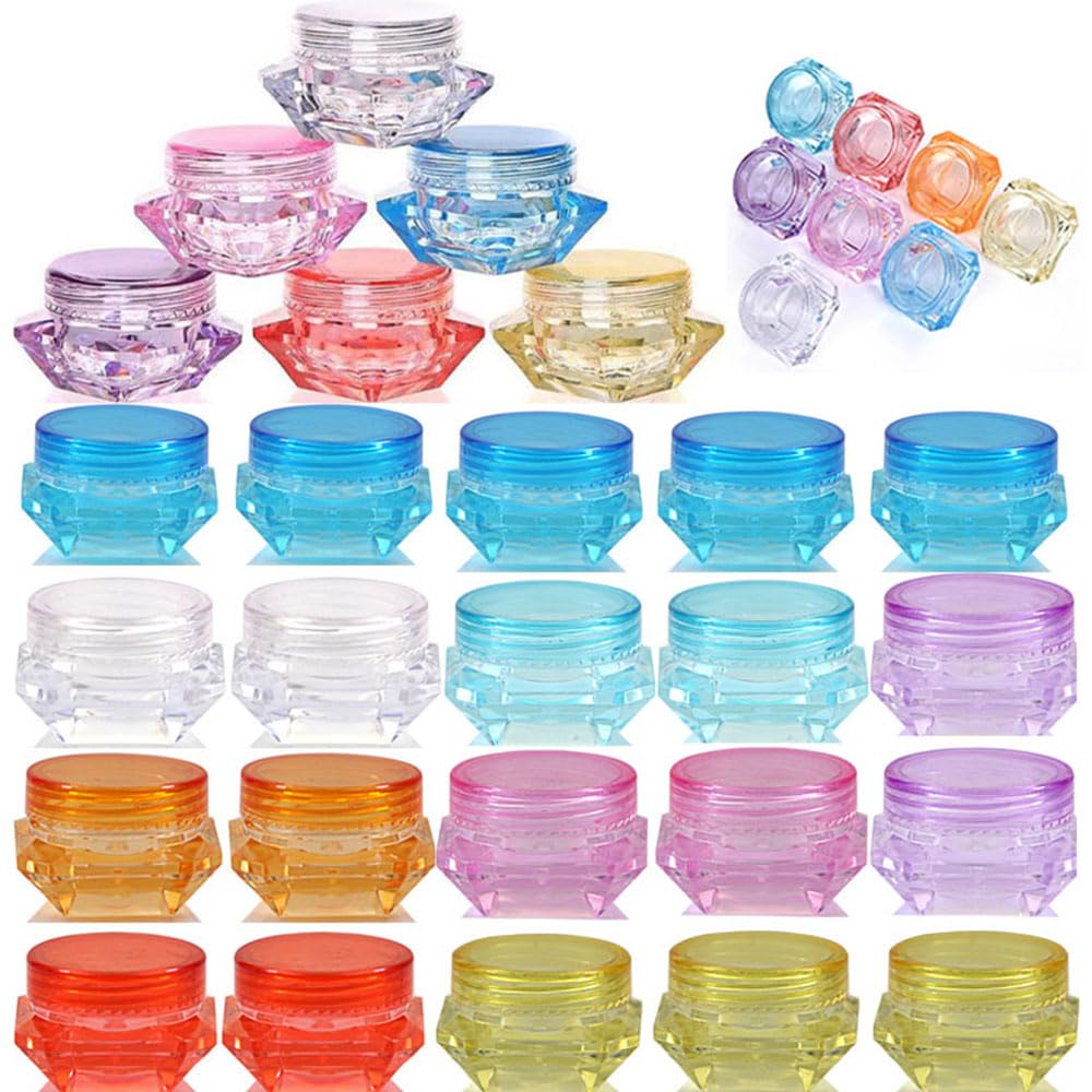 Flacons cosmétiques vides pour échantillon crème visage et maquillage transparent
