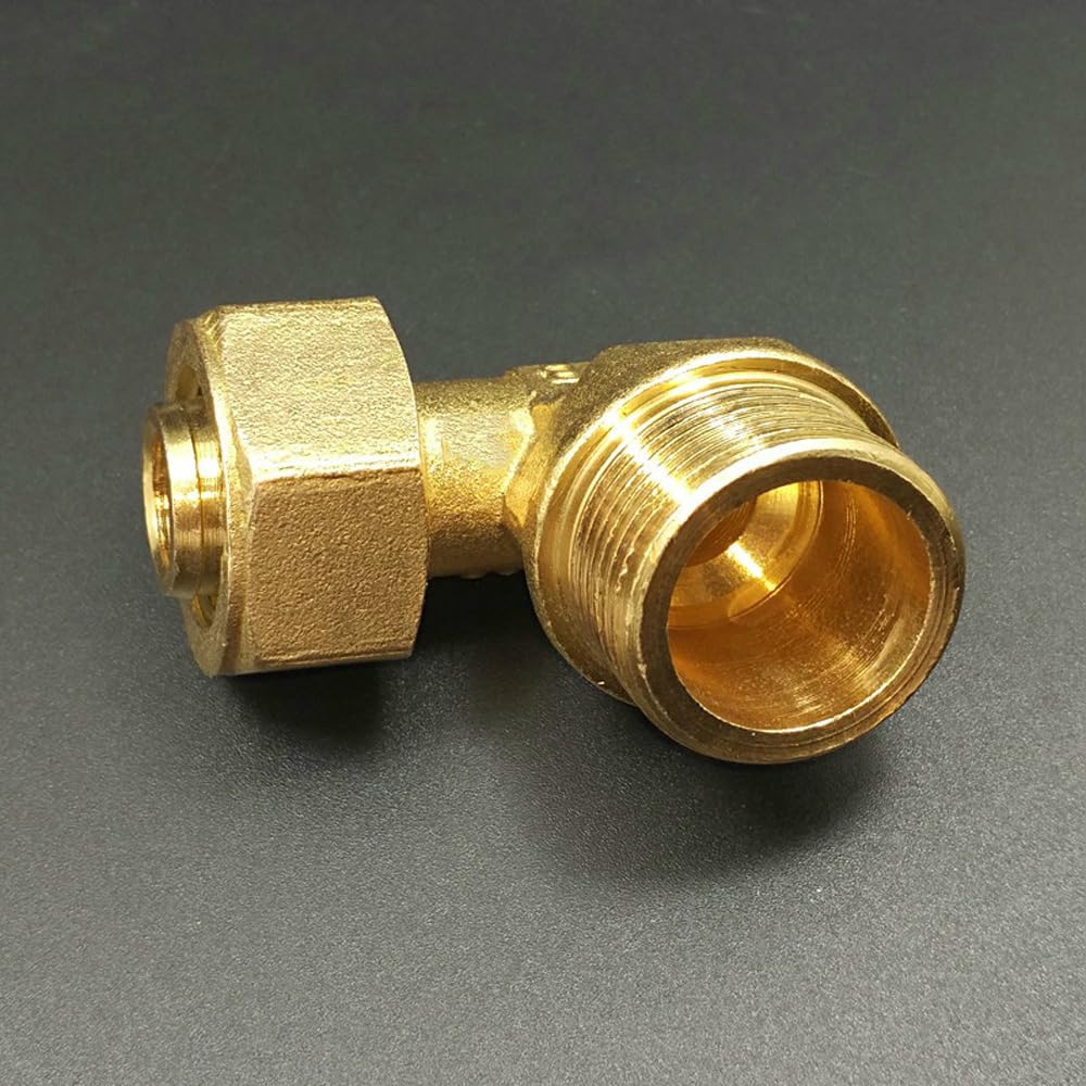 1620 2025 2632 PEX-AL-PEX 1/2" 3/4" 1" Male Female Brass Elbow 90 Degree Pipe Fitting For Solar Floor Heating(BSP Female,2632_1")
