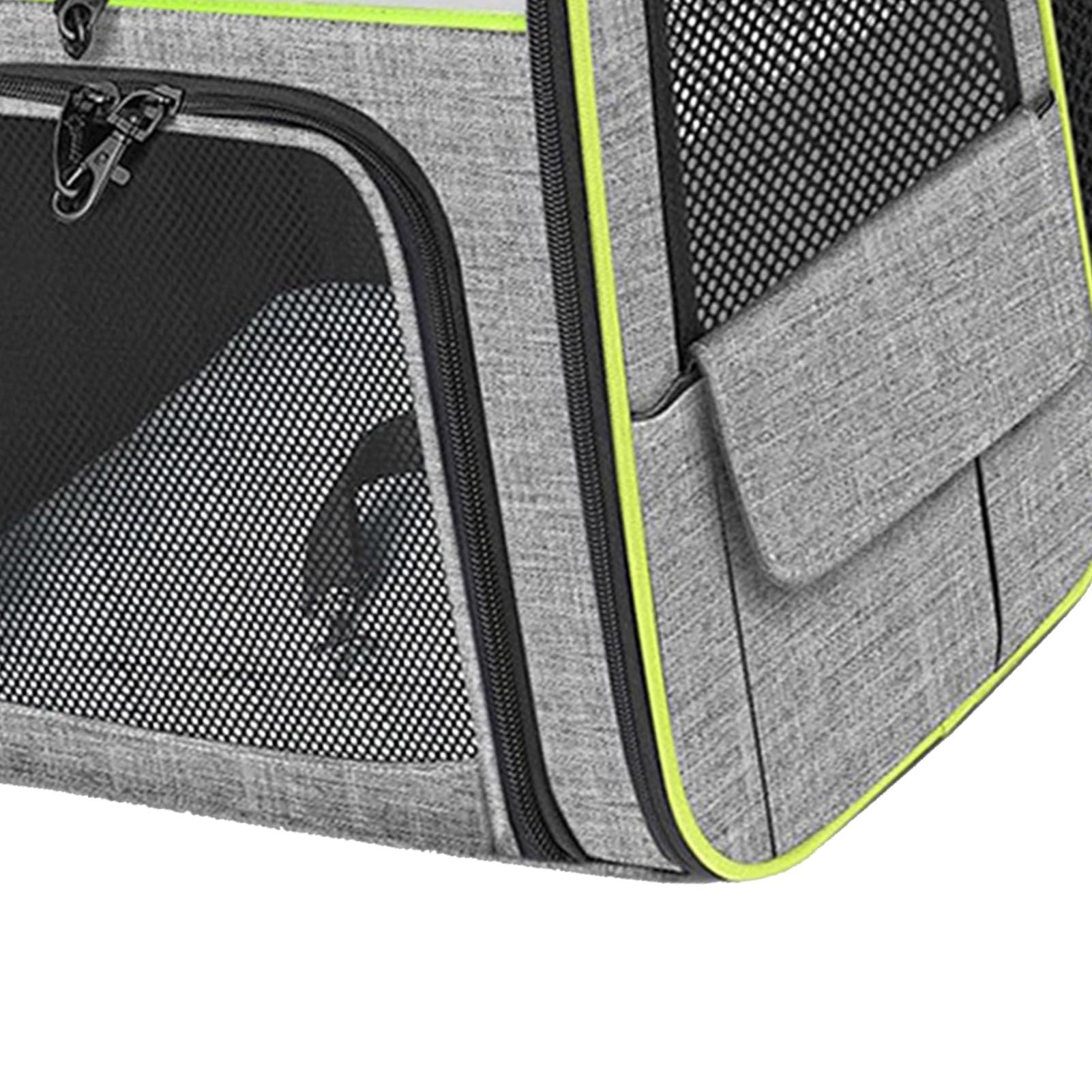 Hamwesh Zaino per Animali Domestici, Trasportino per Animali Domestici in Rete Traspirante Pieghevole Espandibile, Zaino da Viaggio con Fondo Imbottito e Tasche Laterali per Escursioni