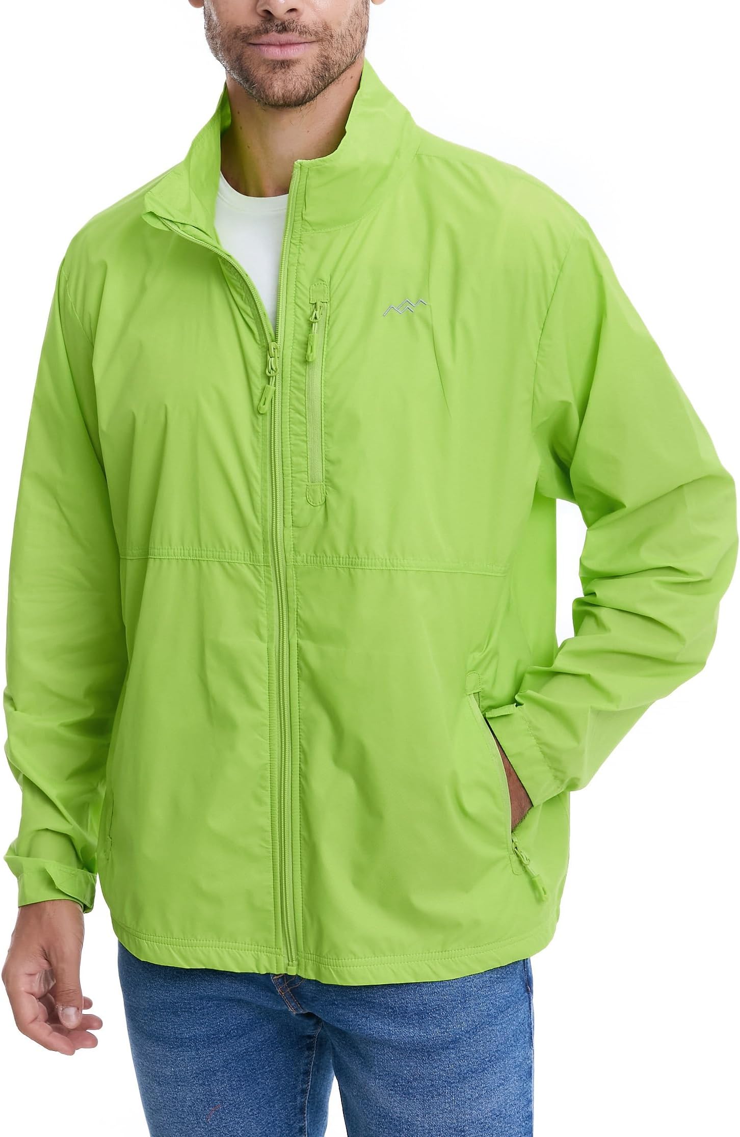 Mens Windbreaker Jackets Lightweight Packable Jacket,Windproof and Dustproof