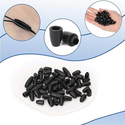 Miniatura 10 de 50 juegos de cierres separables para collares, cierres de plástico, cierres de seguridad, conectores de barril de cuentas de plástico para