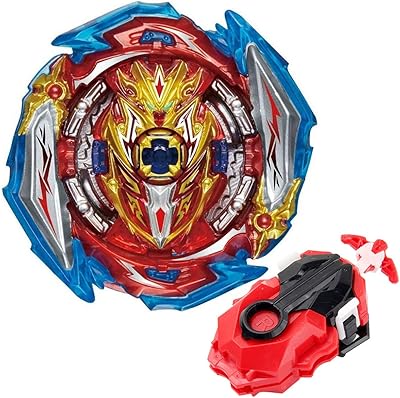 Bey Battling String Launcher, Infinite Achilles Top Burst Launcher Set, DB Left and Right Spin Launcher Compatible with All Bey Burst Series - Red