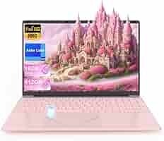 Amazon.com: 15.6 inch Pink Laptop Computer, Alder Lake Quad