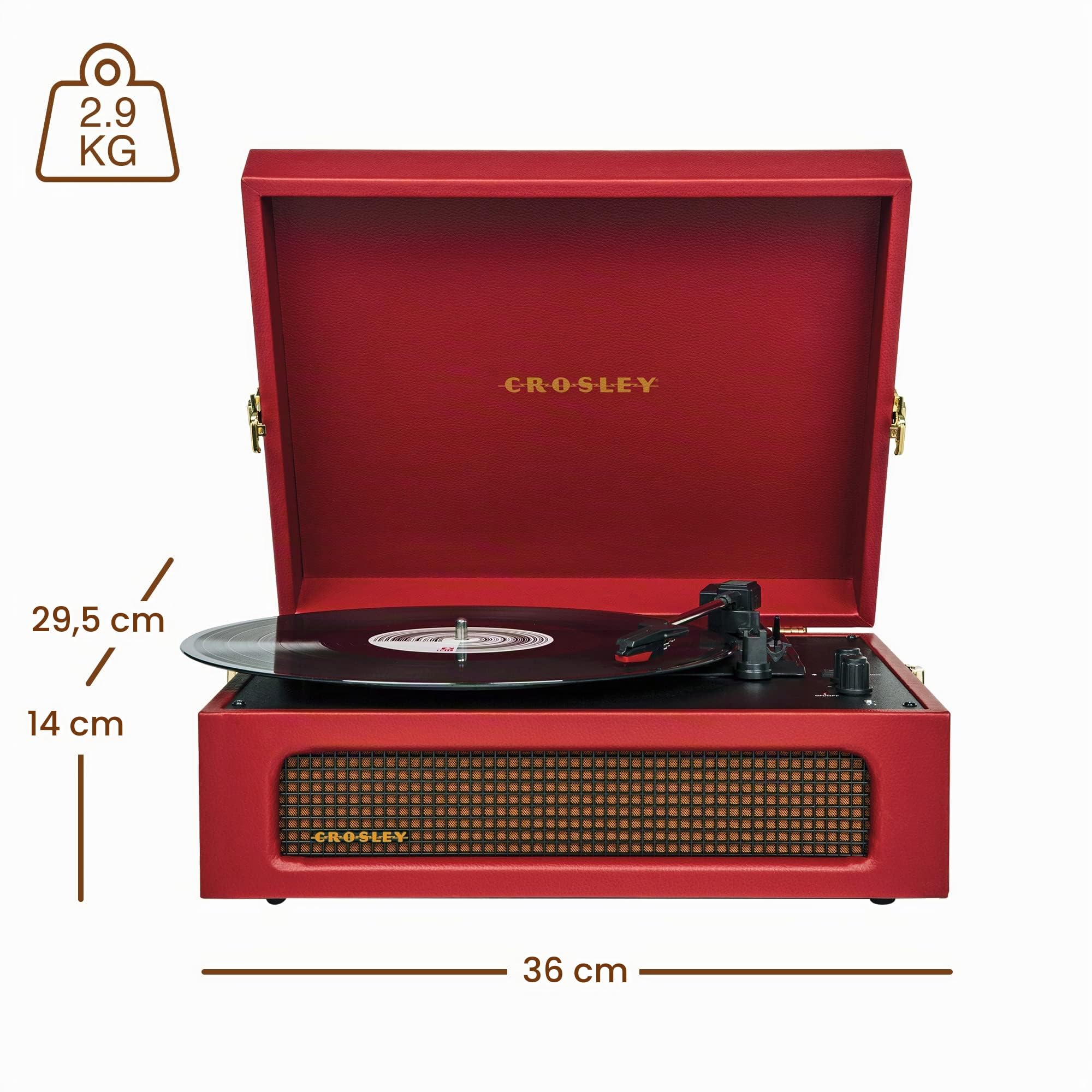 Crosley Voyager - Borgogna Rosso