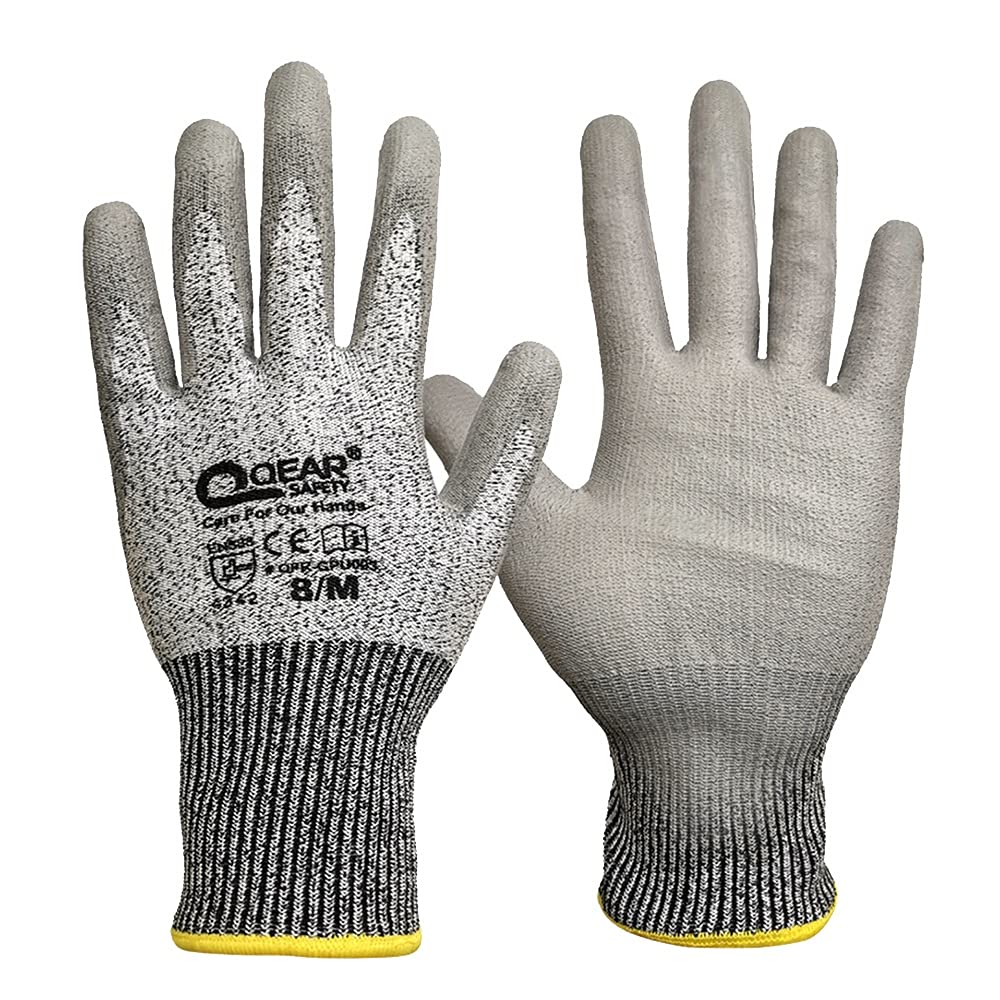 Axdwfd Guantes Resistentes A Los Cortados, Protección De Nivel 5, Grado Alimenticio, Guantes De Seguridad For La Protección De Las Manos Y El Trabajo En El Jardín, Guantes De Cocina (Size : L)