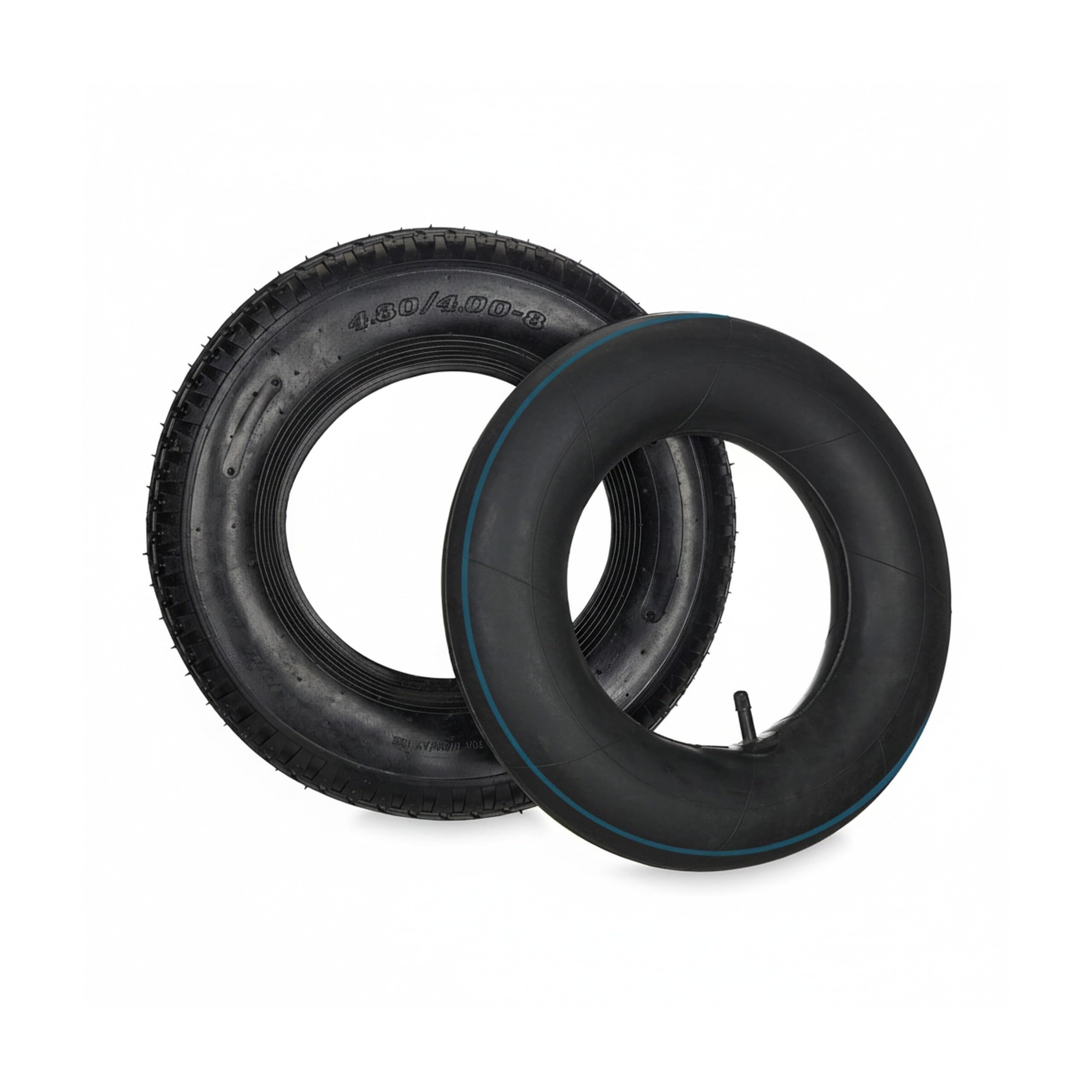 Relaxdays Roue brouette avec Chambre à air, profilée, 4.00-8 Pouces, pneumatique, Charge Max. 150 kg, Noire