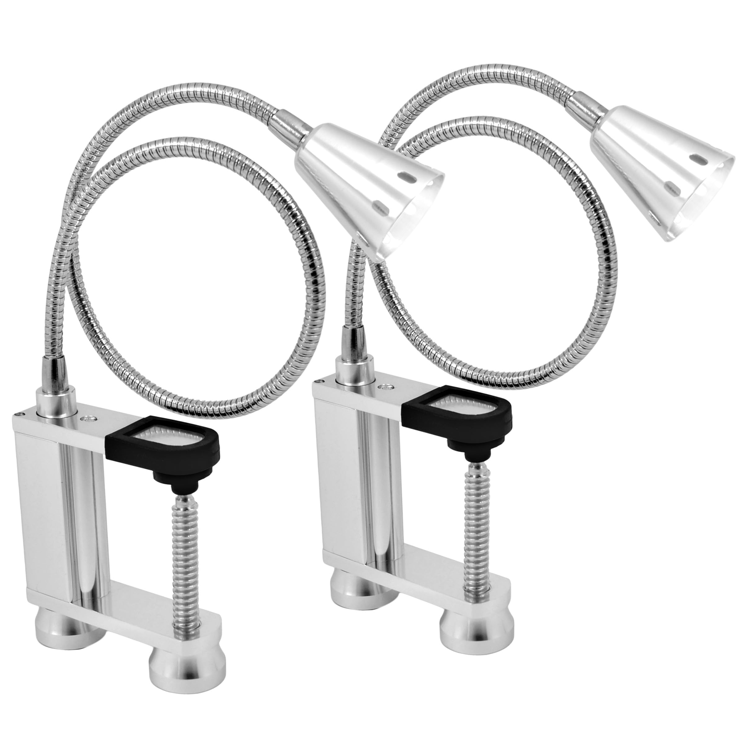 LED Concepts® BBQ Grill Lights Magnetic Base Super-Bright 12 LED Lights-360 Degree Flexible 22 Inch Gooseneck, Weather Resistant, Task Lighting Barbecue Grilling, Smokers, Griddles, (2 Pack)