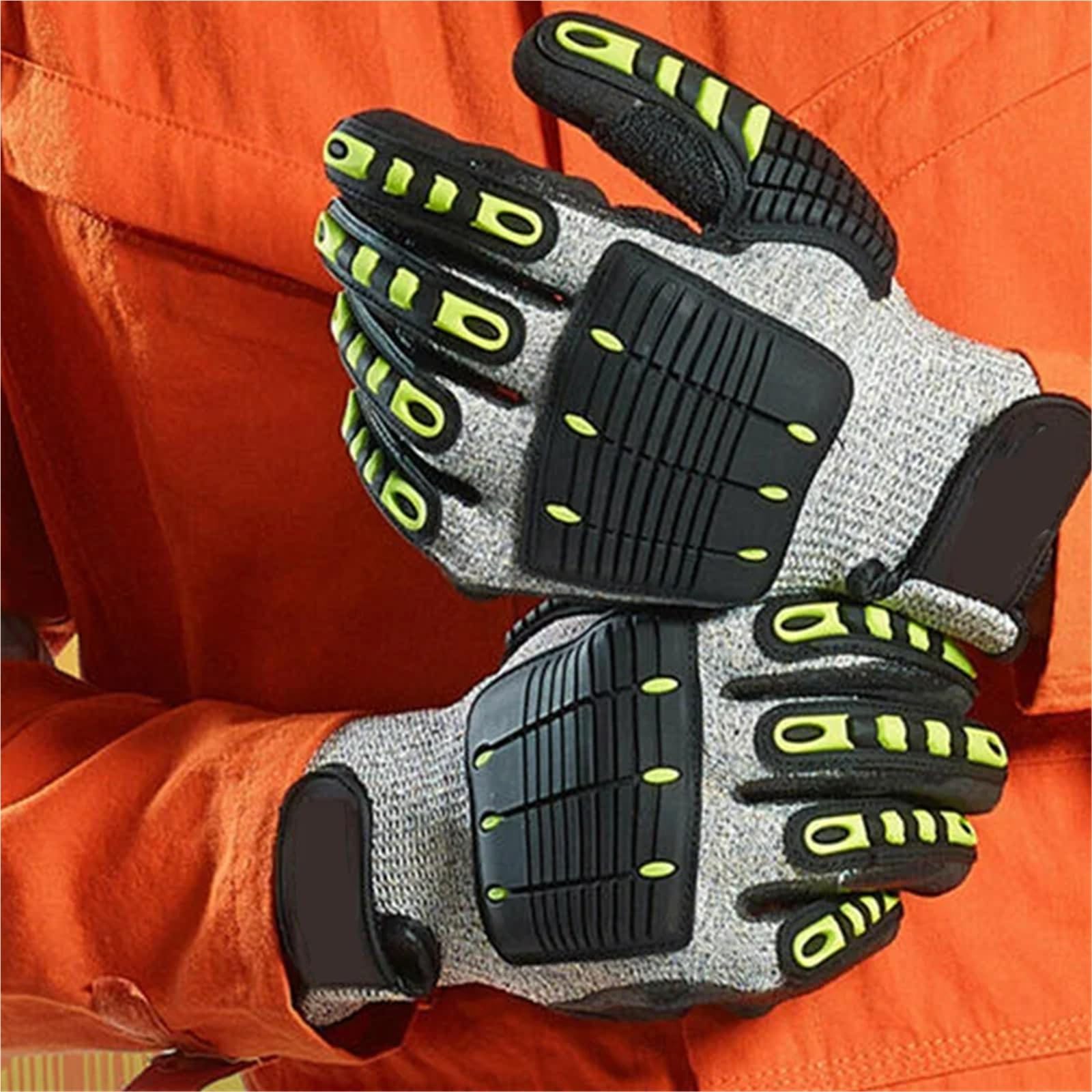 Compatibile con guanti da lavoro di sicurezza antivibranti Guanti protettivi meccanici antiurto resistenti agli urti(M)