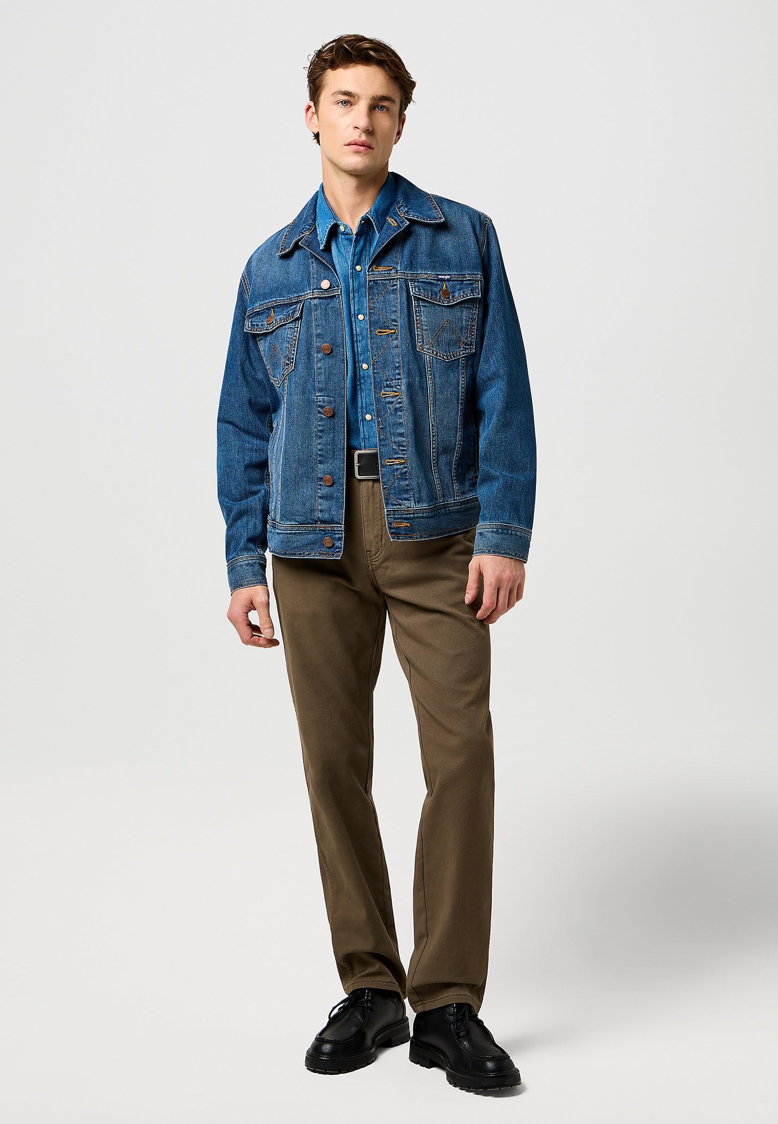 Wrangler - Jeans Herren - Authentic Straight Fit - Texas - Tarmac – Bild 3
