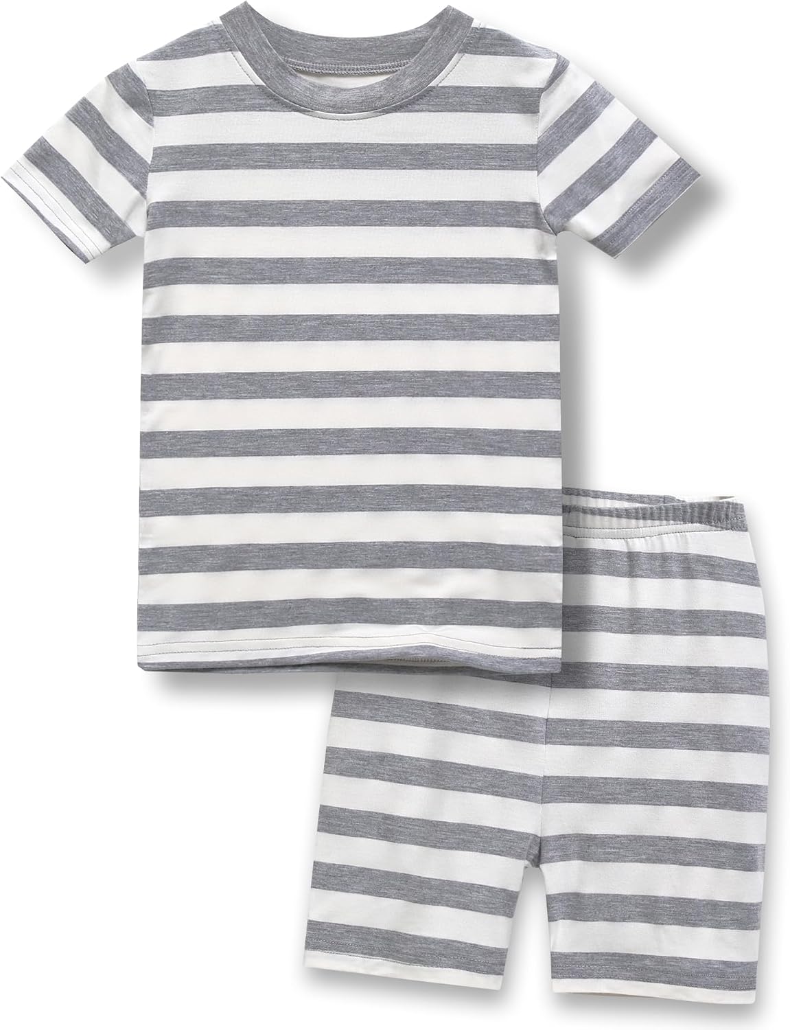 Vaenait Infant Toddler Kids Junior Girls Boys Summer Viscose Soft Stripe Short Sleepwear Pajamas Pjs Set