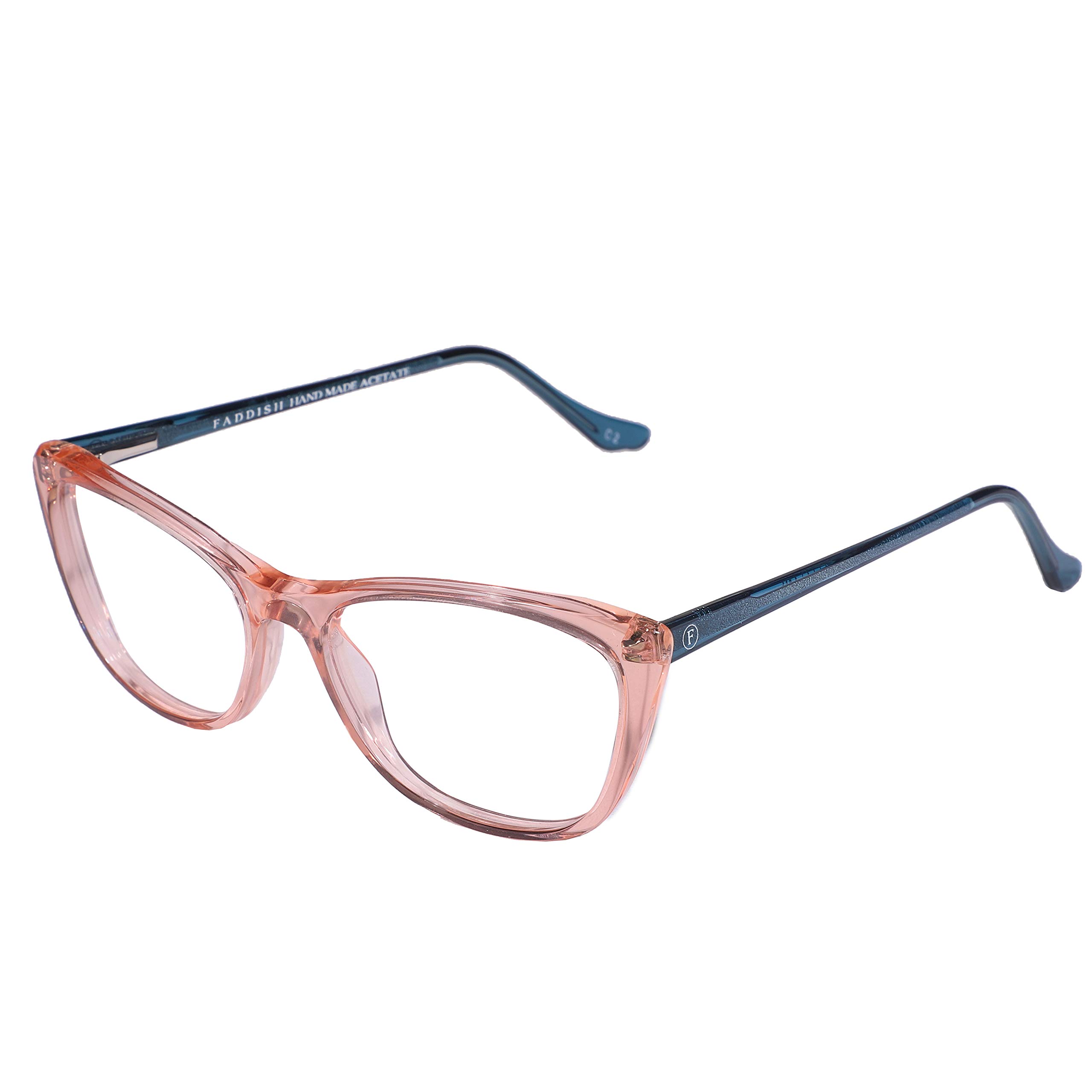 Faddish Anti-glare Cateye Unisex Spectacle Frame with UV400 & Bluelight Blocking Computer Glasses for Eye Safety from Bluelight by Computer Tablet Mobile