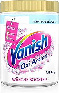 Vanish Oxi Action Powerweiss Pulver – 1 x 1,125 kg – Fleckenentferner und Wäsche-Booster Pulver ohne Chlor – Für weiße Wäsche