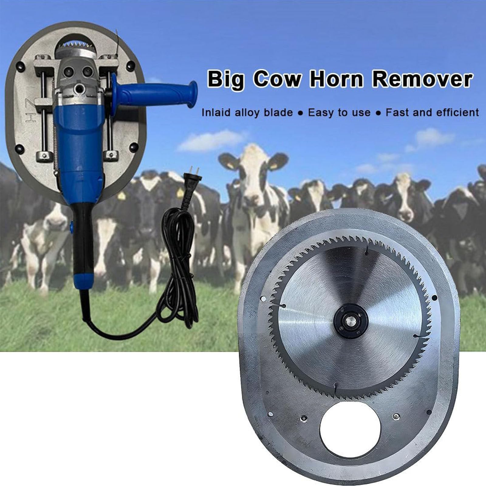 PixCy Dehorner Elettrico, Resistenza Ad Alta Temperatura del Bestiame Dehorner Electric Horn Remover Cutter Dehorning Machine Fornitura di Bestiame per Mucche E Vitelli