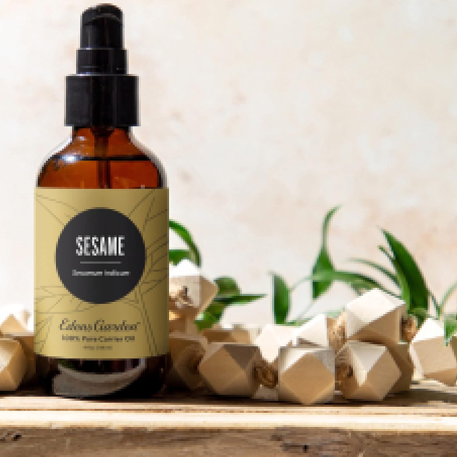 Edens Garden Sesame Carrier Oil- 100% Pure Premium Cold Pressed & Hexane Free, Natural Moisturizer for Face, Skin, Body, Hair & Nails, Massage, Oil Pulling, Diluting Essential Oils 118 ml (4 fl oz) - Image 2
