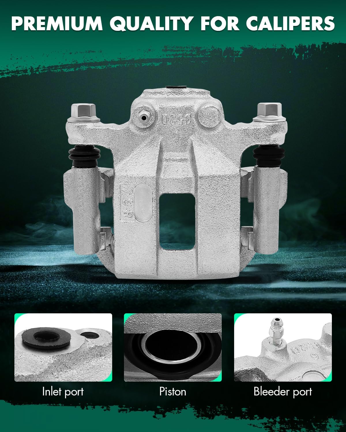 SCITOO Rear Left+Right Brake Calipers With Bracket 19B3437 19B3436 Compatible For Nissan Rogue 2008-2013 For Nissan Rogue Select 2014-2015