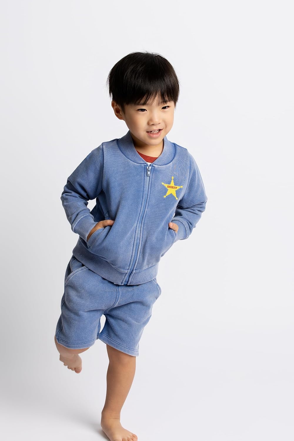 monica + andy Bomber Jacket, 100% Organic Cotton Clothes for Boys and Girls, Sizes For Kids, Toddler & Baby