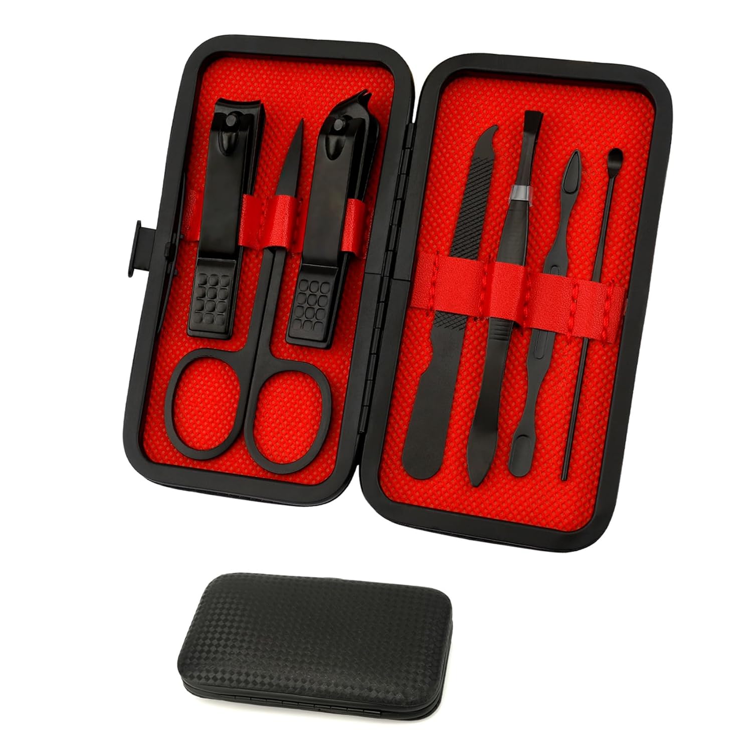 Manicure Set, Nail Clipper Set 7 in 1 Manicure Kit Stainless Steel Nail Clipper Kit Pedicure Kit Portable Nail Grooming Kit Fingernail Toenail Clippers Mothers Day Gifts for Women Men Boyfriend Manicure Set, Nail Clipper Set 7 in 1 Manicure Kit Stainless Steel Nail Clipper Kit Pedicure Kit Portable Nail Grooming Kit Fingernail Toenail Clippers Mothers Day Gifts for Women Men Boyfriend