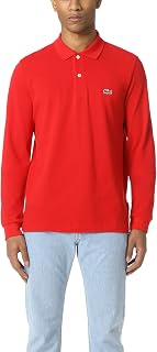 Mens Classic Long Sleeve Pique Polo Shirt