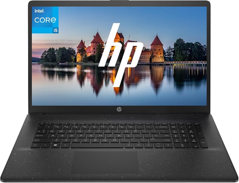 HP Business Laptop Computer, 17.3" HD+ LED Laptop, Intel Core i5-1334U 10-Core Processor, Windows 11 Home Laptop 16GB RAM 1TB SSD, Numeric Keypad, Camera Privacy Shutter, Jet Black