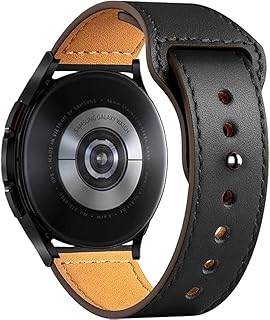 سوار من الجلد 22 ملم لساعة سامسونج جالاكسي 3 مقاس 45 ملم/ 46 ملم/جير S3/ هواوي ووتش GT2E/ ساعة GT (42 ملم)/GT2 برو/46MM 46 ملم/هونر ماجيك ووتش 2 48 ملم/امازفيت GTR 48 ملم/GTR 2/2e من نكست ستور