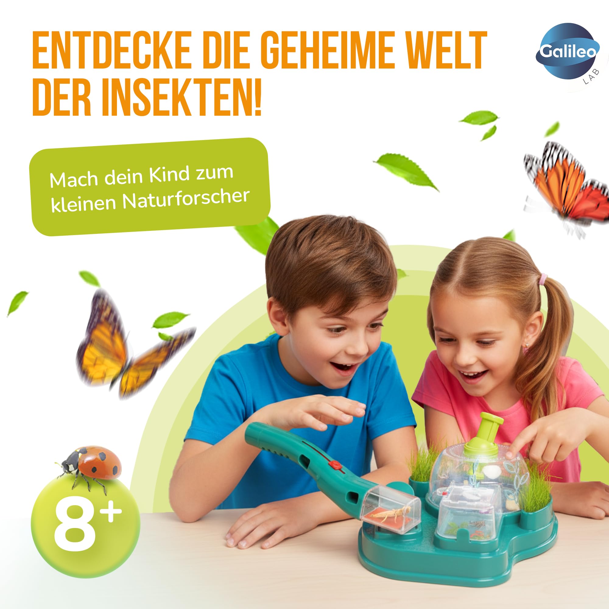 Galileo Lab Insekten Beobachtungs-Station - Forschungsstation für Insekten, Raupen & Schmetterlinge, mit Zubehör - Für Kinder ab 7 Jahren - 59460 von Clementoni