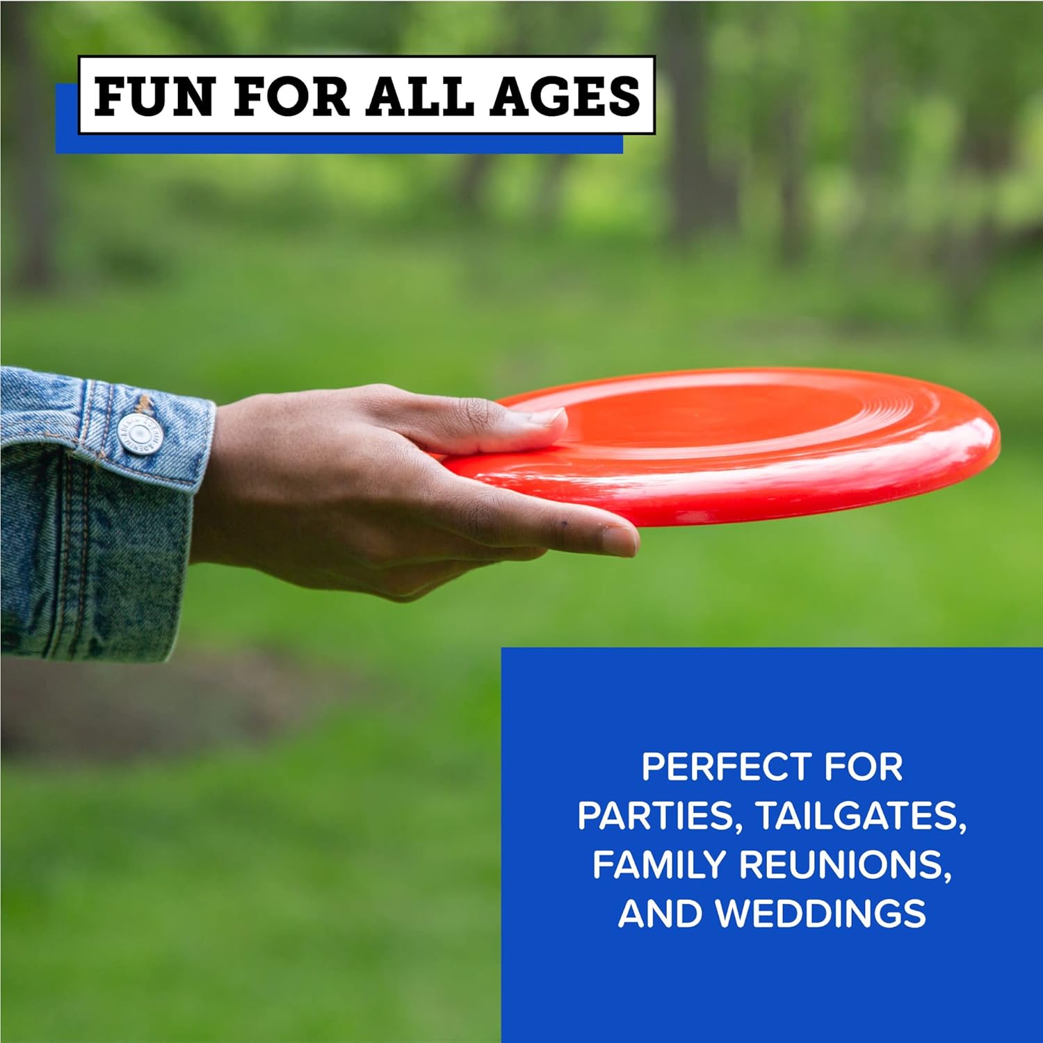 Play Platoon Bottle Jam Flying Disc Game for Teens & Adults Outdoors, Yard Set Tailgate Party Game for Backyard and Beach, Beer Bottle Cooler Sleeves for Party, Collapsible Neoprene Insulators