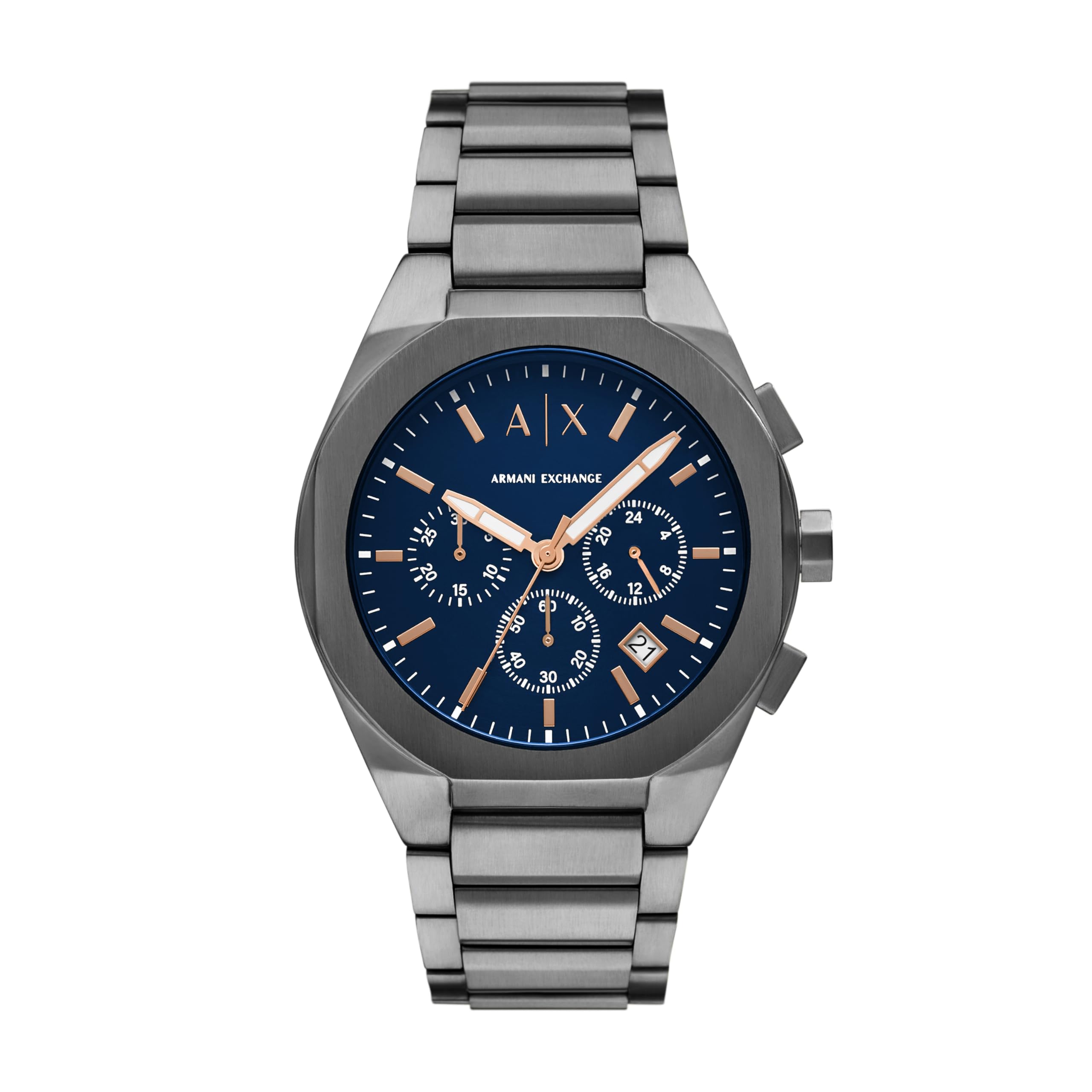 Armani Exchange Stainless Steel Analog Blue Dial Men's Watch