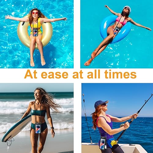 Miniatura 6 de Takfox Paquete de 2 bolsas impermeables para teléfono celular doble espacial, funda seca para Samsung Galaxy S23 Ultra S22 S21 A14 A13 A03S A54