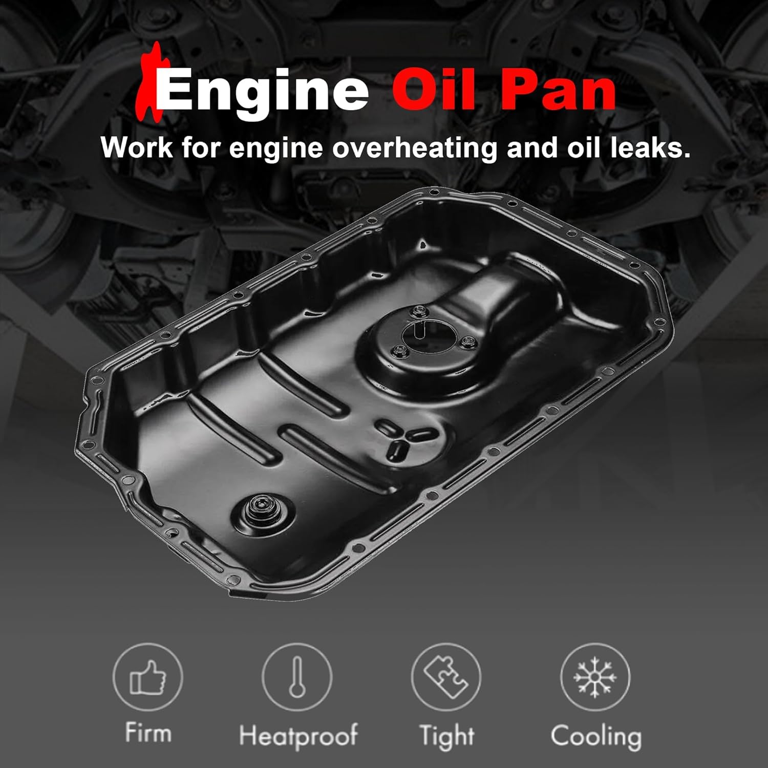 264-581 Engine Oil Pan Sump Compatible with Audi A4 A5 A6 A7 A8 Q5 Q7 2008-2017 Replace 06E103604K